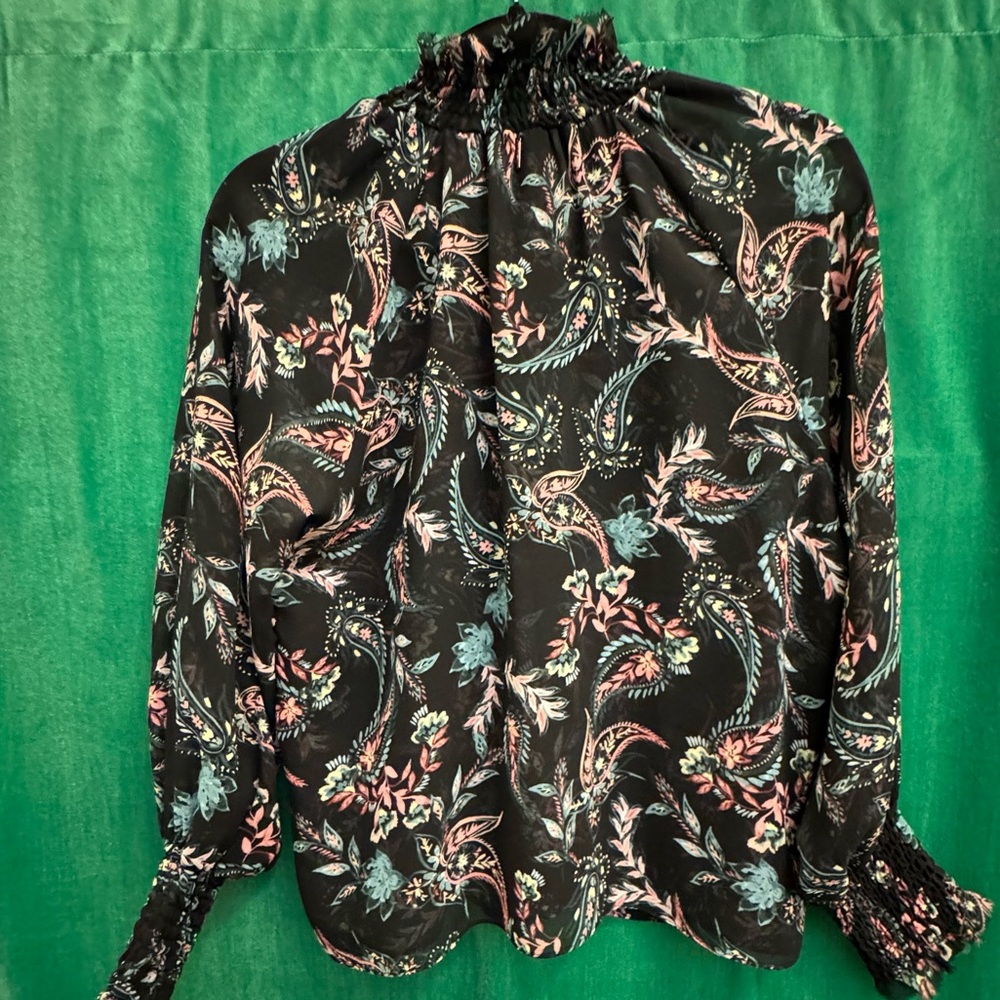 Misa Floral Feminine Blouse Small